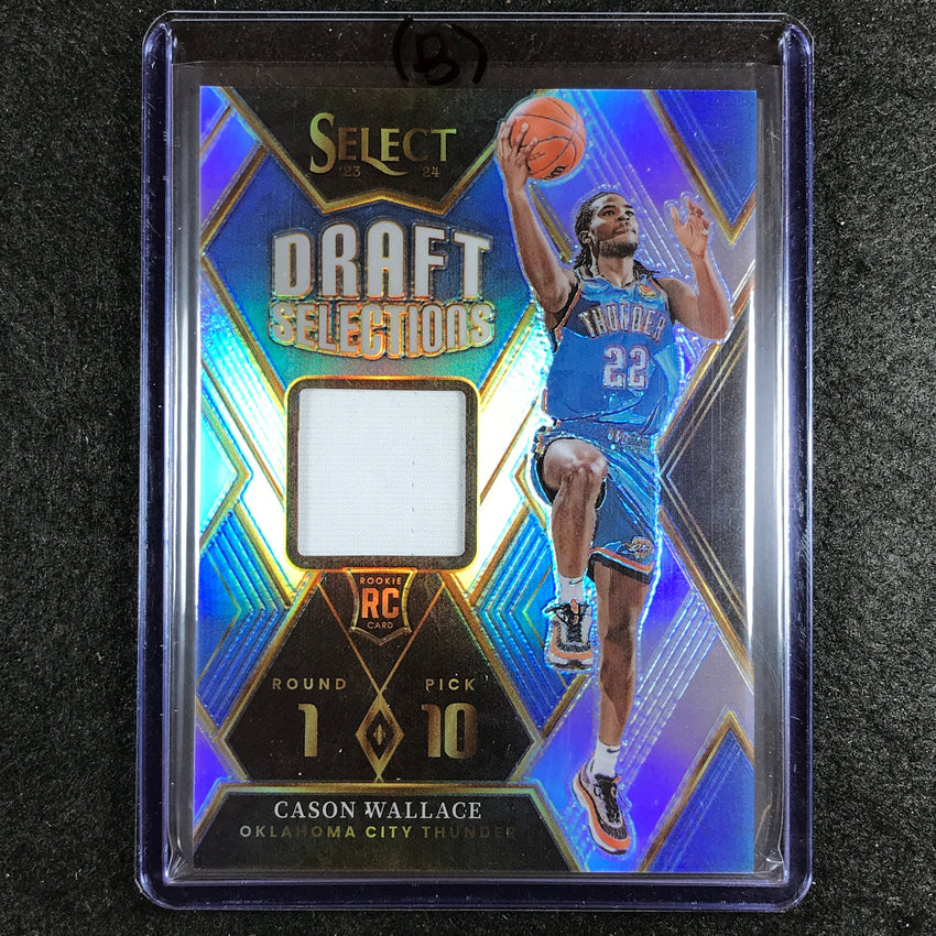2023-24 Select CASON WALLACE Draft Selections Rookie Jersey Relic #SW (B)