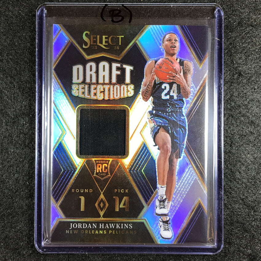 2023-24 Select JORDAN HAWKINS Draft Selections Rookie Jersey Relic #WK (B)