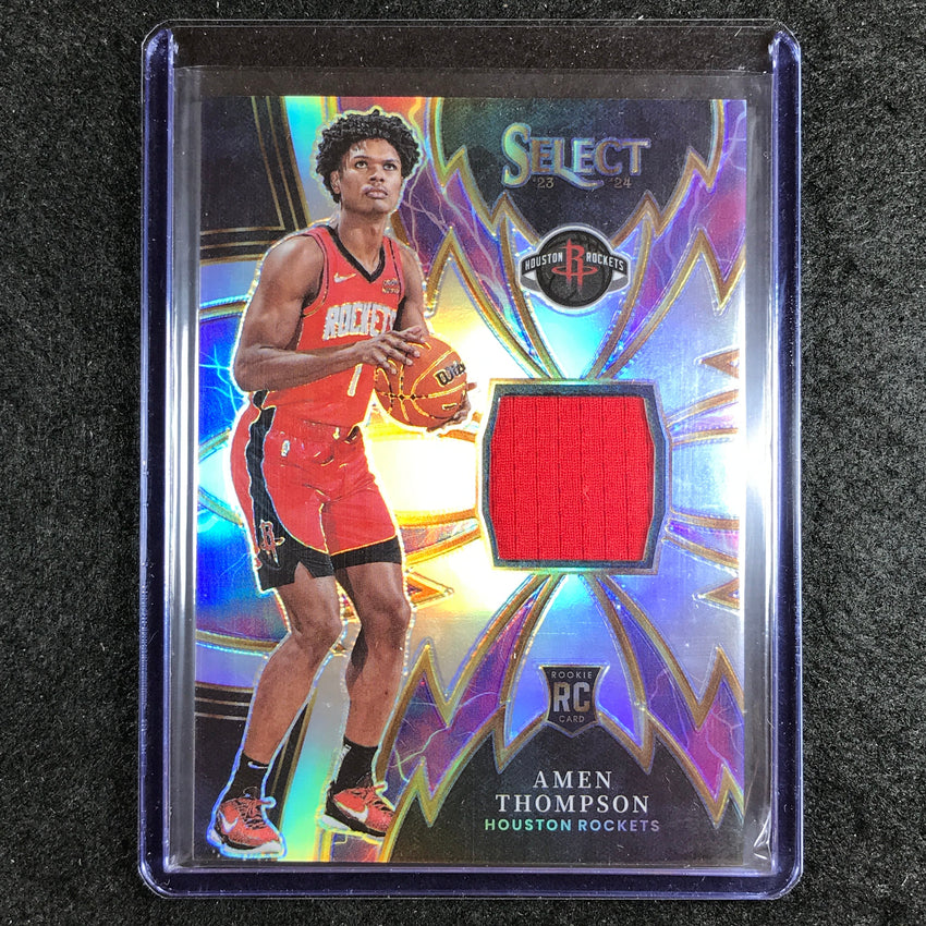 2023-24 Select AMEN THOMPSON Sparks Rookie Jersey Relic No. AT
