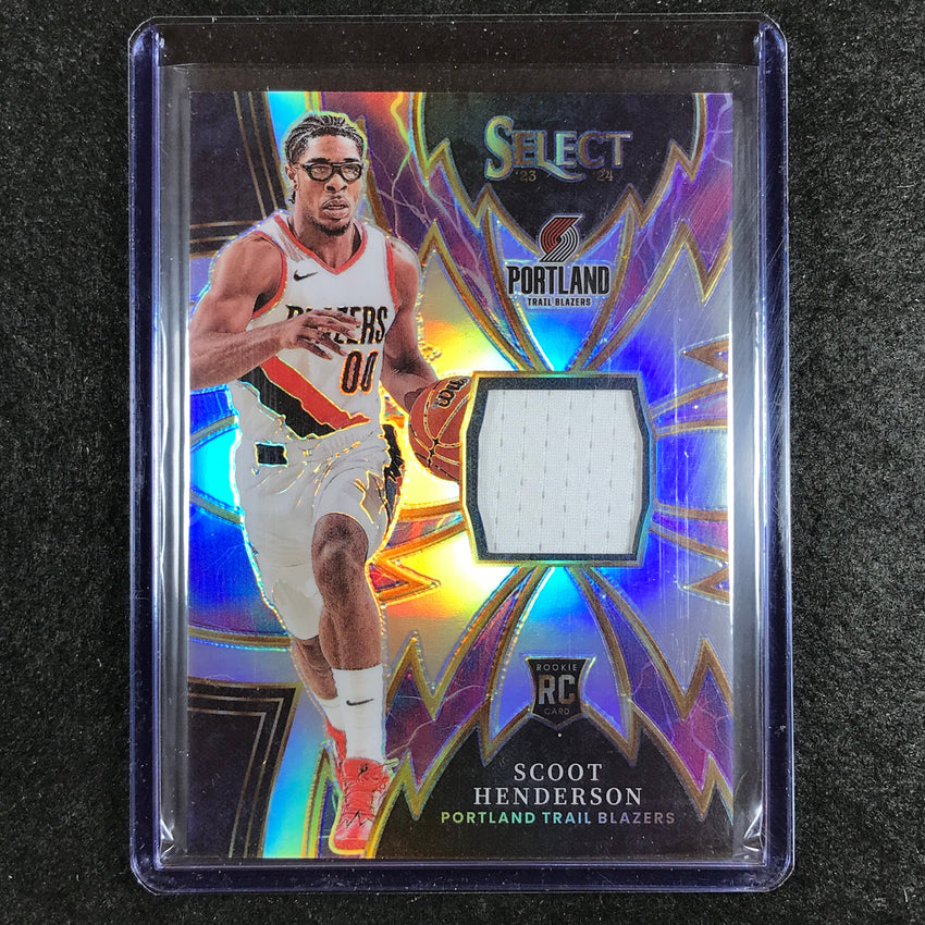 2023-24 Select SCOOT HENDERSON Sparks Rookie Jersey Relic No. SC