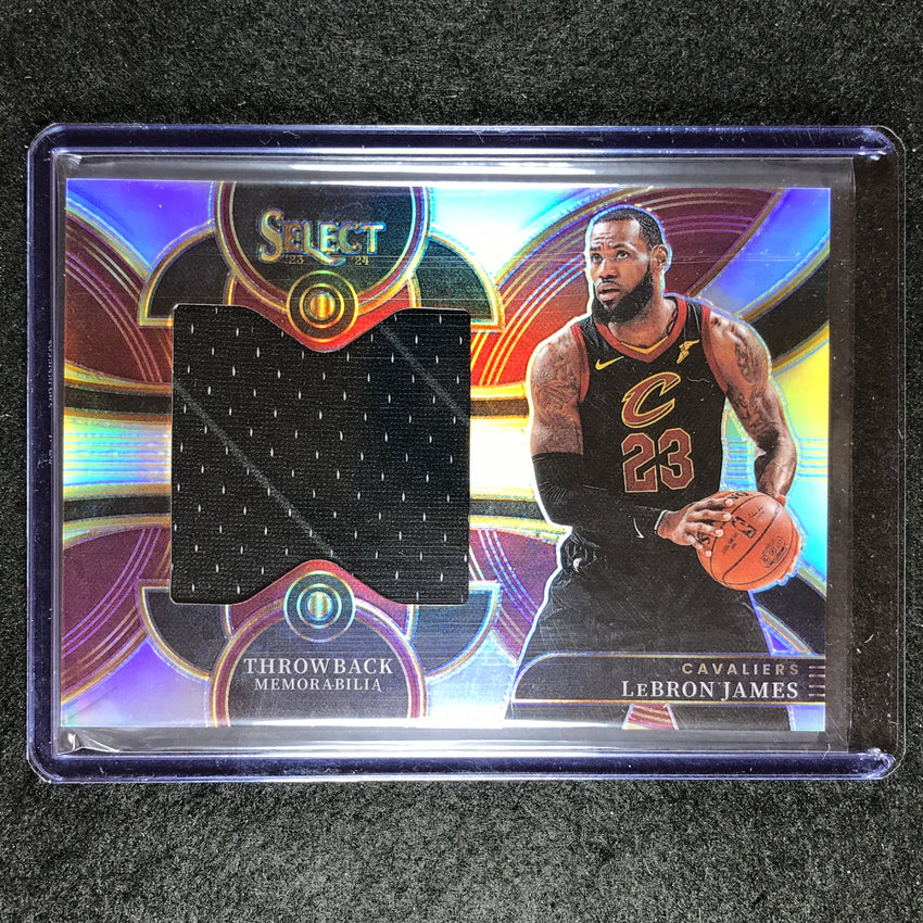 2023-24 Select LEBRON JAMES Throwback Memorabilia Jersey Relic No. LJ