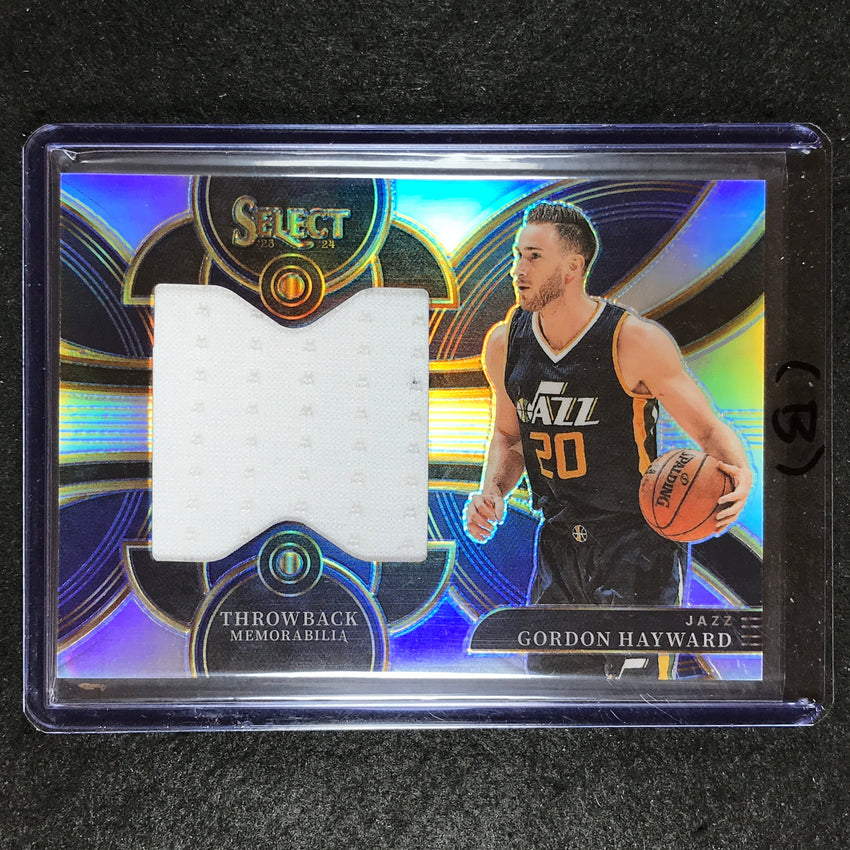2023-24 Select GORDON HAYWARD Throwback Memorabilia Jersey Relic #GH (B)