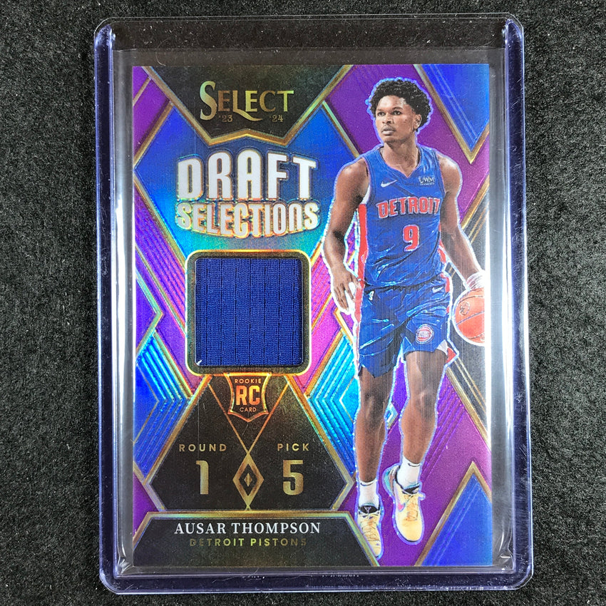 2023-24 Select AUSAR THOMPSON Draft Selections Rookie Jersey Relic Purple 56/99