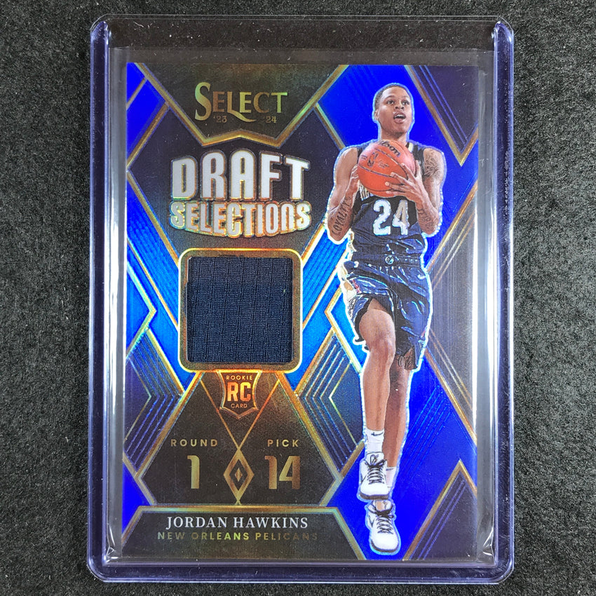 2023-24 Select JORDAN HAWKINS Draft Selections Rookie Jersey Relic Blue 14/75