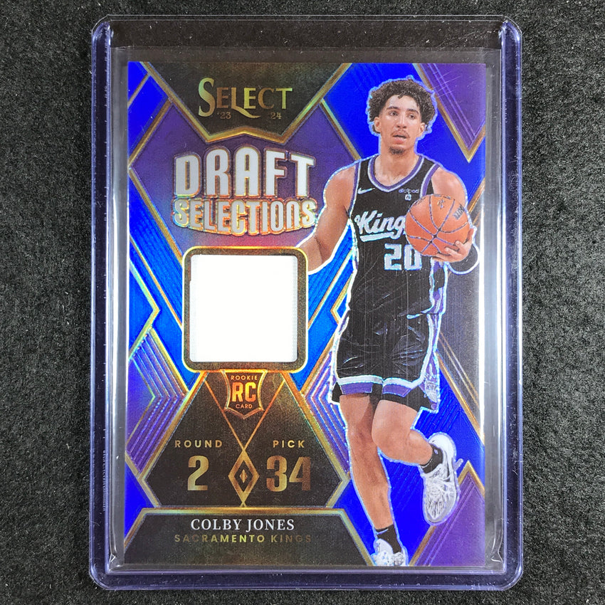2023-24 Select COLBY JONES Draft Selections Rookie Jersey Relic Blue 27/75