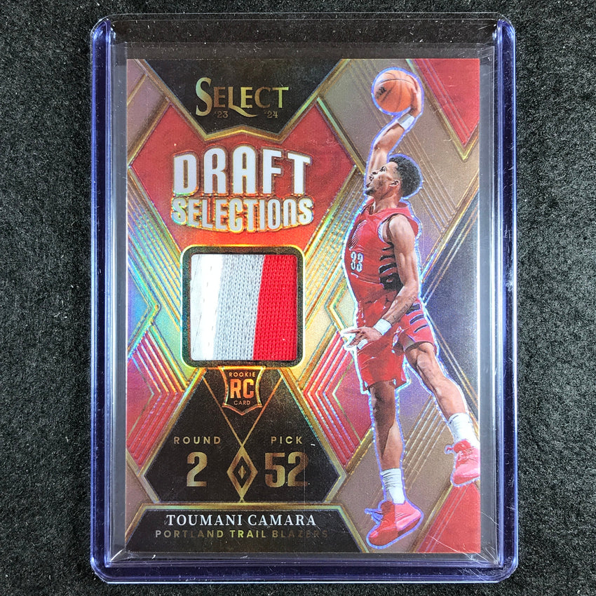 2023-24 Select TOUMANI CAMARA Draft Selections Rookie Patch Relic Copper 40/49