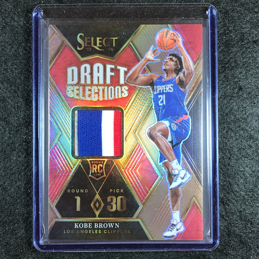 2023-24 Select KOBE BROWN Draft Selections Rookie Patch Relic Copper 17/49