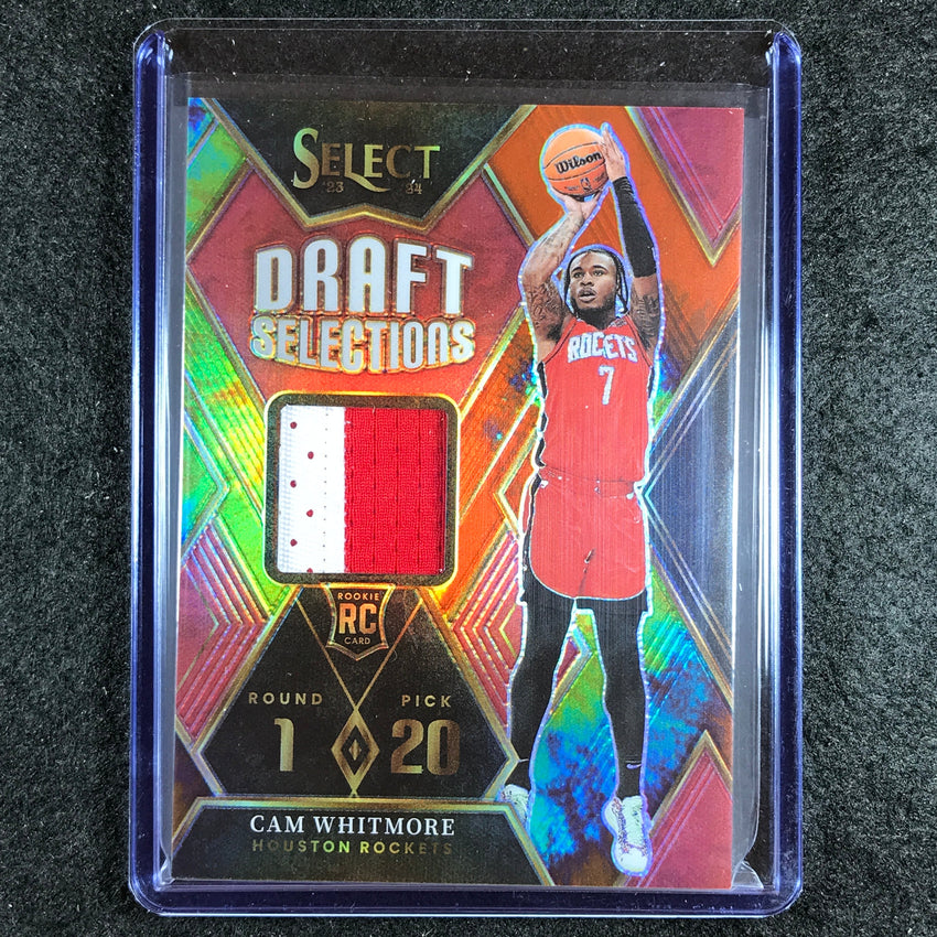 2023-24 Select CAM WHITMORE Draft Selections Rookie Patch Relic Tie-Dye 6/25