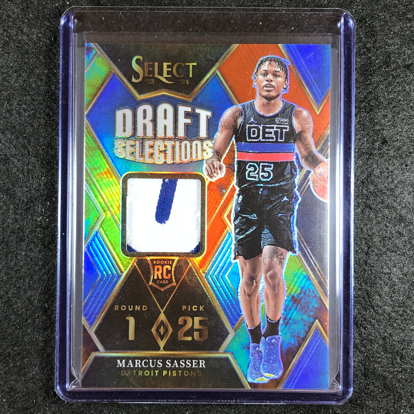2023-24 Select MARCUS SASSER Draft Selections Rookie Patch Relic Tie-Dye 15/25