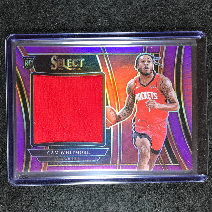 2023-24 Select CAM WHITMORE Rookie Jumbo Swatches Jersey Relic Purple 53/99