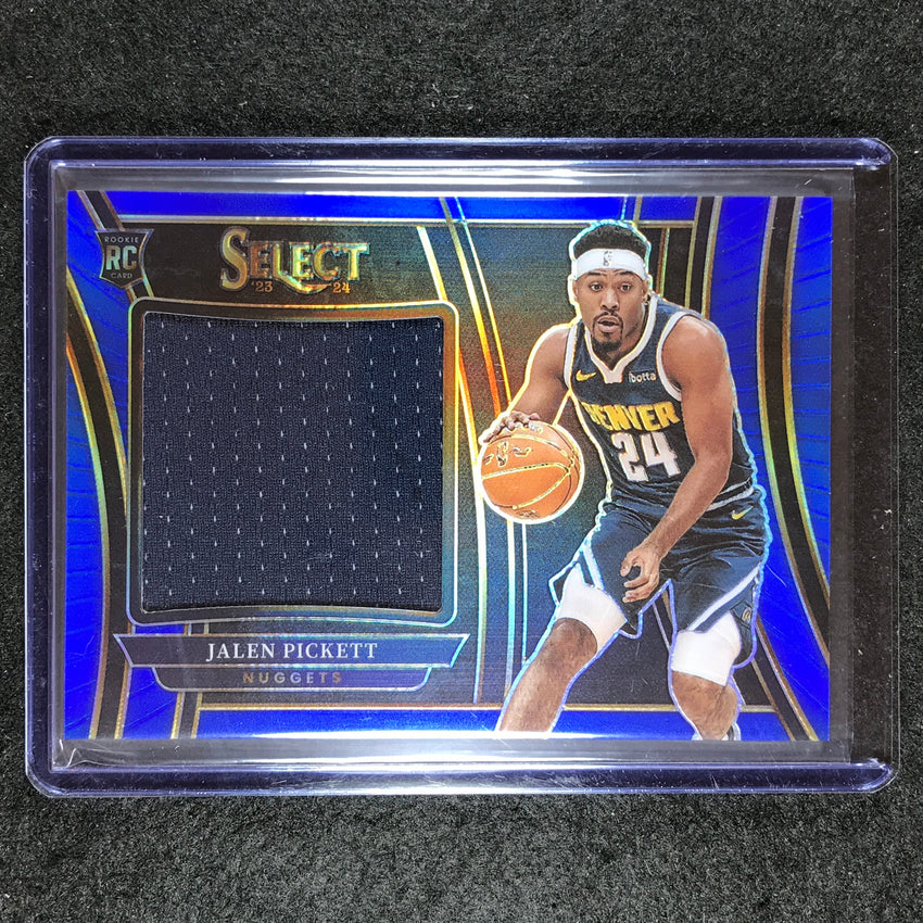 2023-24 Select JALEN PICKETT Rookie Jumbo Swatches Jersey Relic Blue 47/75