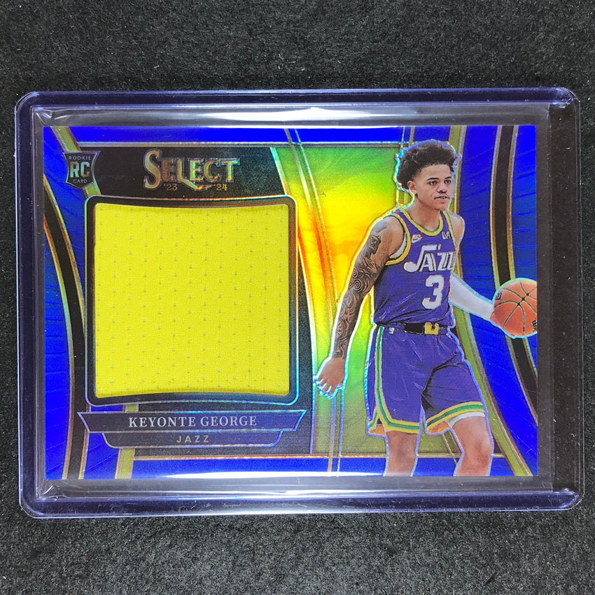 2023-24 Select KEYONTE GEORGE Rookie Jumbo Swatches Jersey Relic Blue 60/75