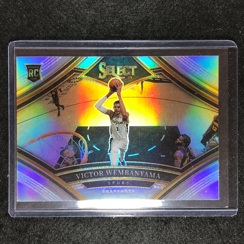 2023-24 Select VICTOR WEMBANYAMA Snapshots Rookie Silver No. 17