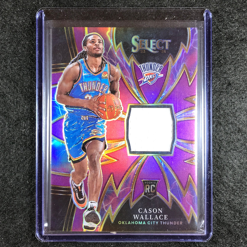 2023-24 Select CASON WALLACE Sparks Rookie Jersey Relic Purple 91/99
