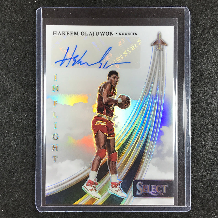 2023-24 Select HAKEEM OLAJUWON In Flight Auto Base 25/125