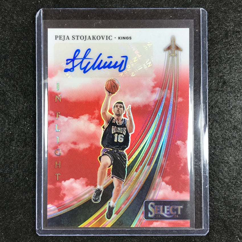 2023-24 Select PEJA STOJAKOVIC In Flight Auto Red 54/99