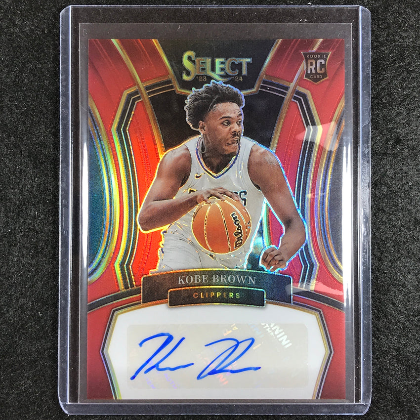 2023-24 Select KOBE BROWN Rookie Signatures Auto Red 49/99