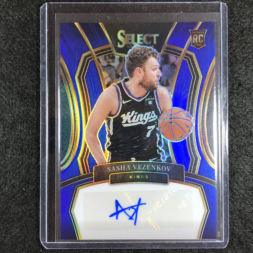 2023-24 Select SASHA VEZENKOV Rookie Signatures Auto Blue 22/49