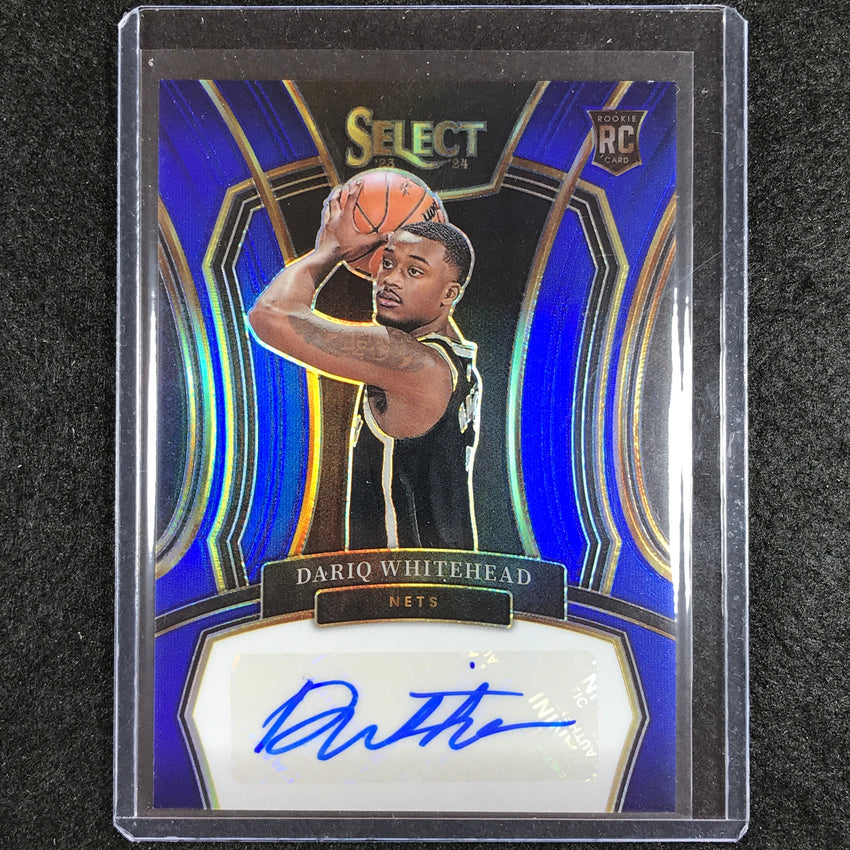 2023-24 Select DARIQ WHITEHEAD Rookie Signatures Auto Blue 49/49