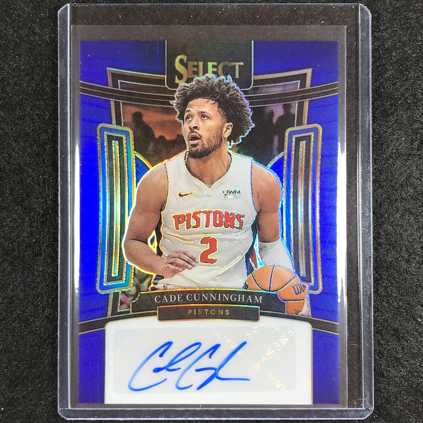 2023-24 Select CADE CUNNINGHAM Signatures Auto Blue 27/49