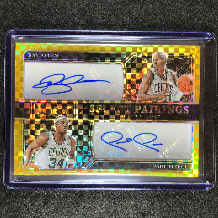 2023-24 Select RAY ALLEN PAUL PIERCE Select Pairings Dual Auto Gold 9/10