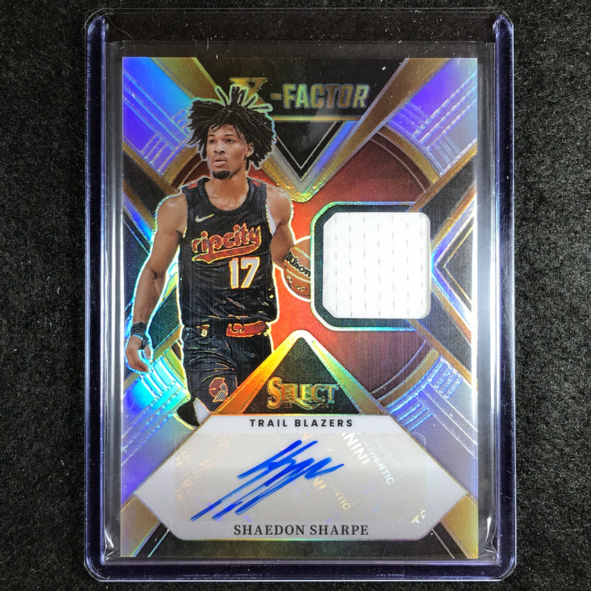 2023-24 Select SHAEDON SHARPE X-Factor Memorabilia Jersey Auto Base 60/125