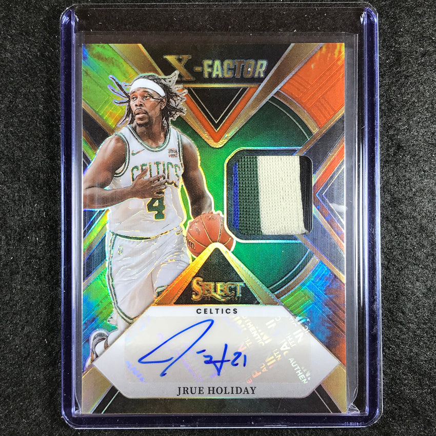 2023-24 Select JRUE HOLIDAY X-Factor Memorabilia Patch Auto Tie-Dye 10/25