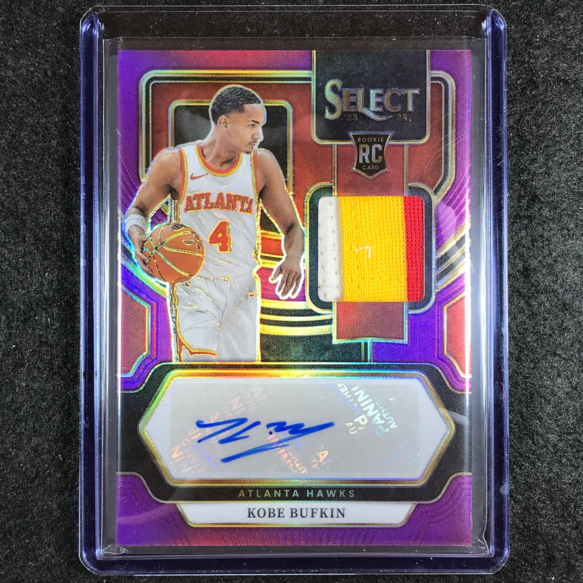 2023-24 Select KOBE BUFKIN Rookie Patch Relic Auto Purple 17/99