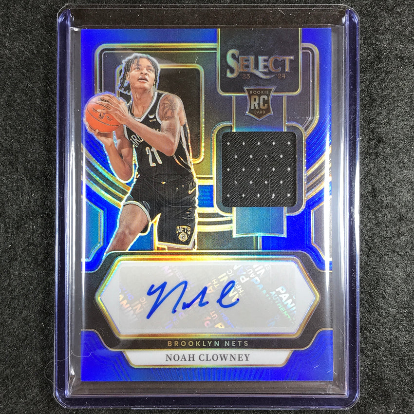 2023-24 Select NOAH CLOWNEY Rookie Jersey Relic Auto Blue 12/49