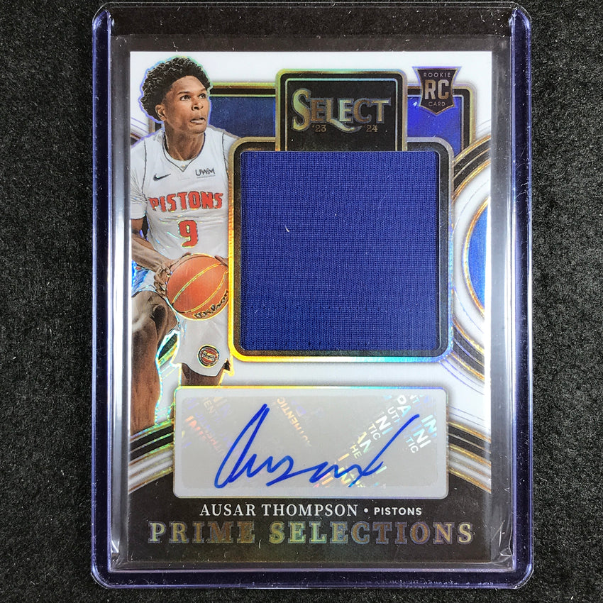 2023-24 Select AUSAR THOMPSON Prime Selections Rookie Jersey Auto White 6/49