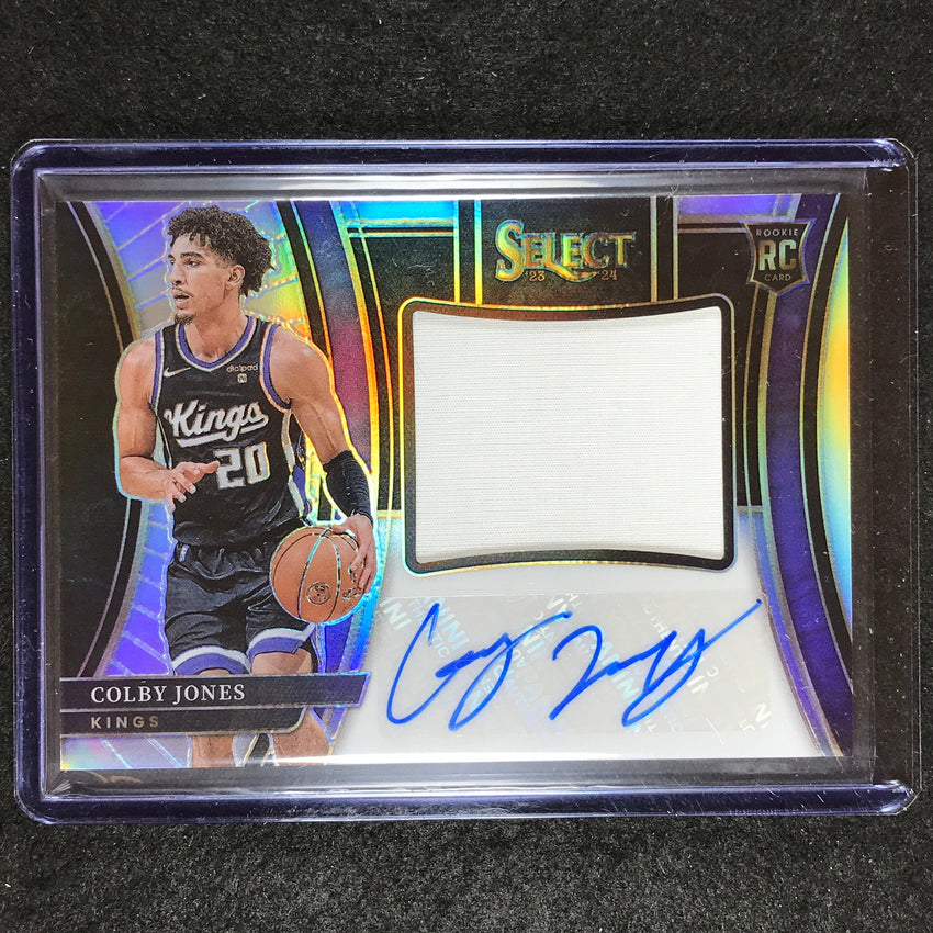 2023-24 Select COLBY JONES Jumbo Rookie Signature Swatches Jersey Auto 94/99