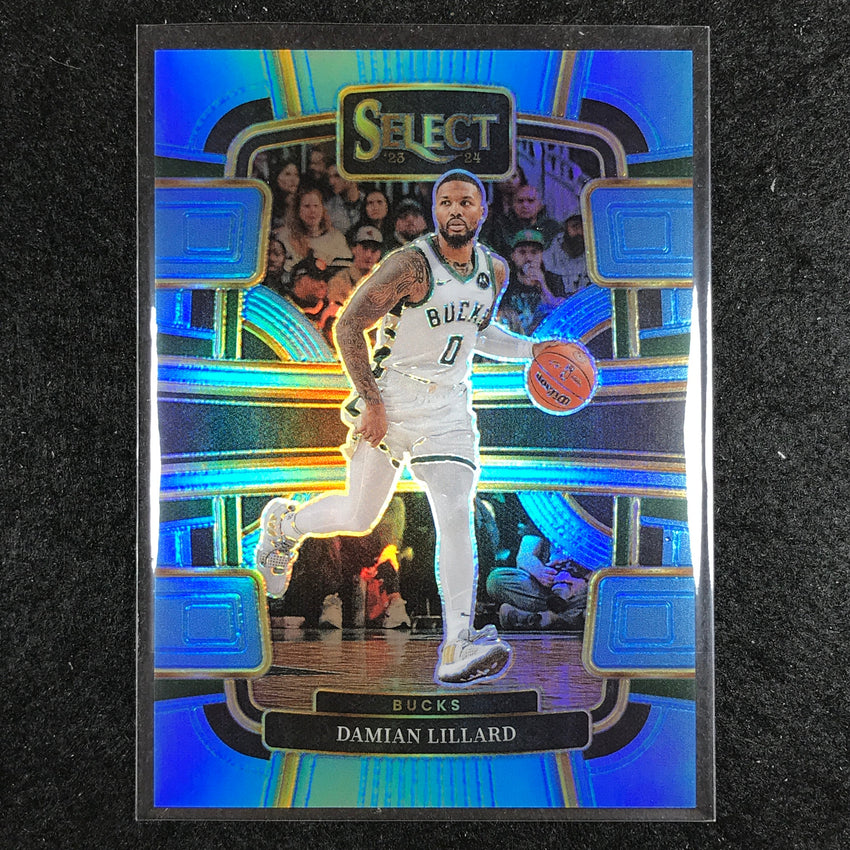 2023-24 Select DAMIAN LILLARD Concourse Light Blue 148/299 #63