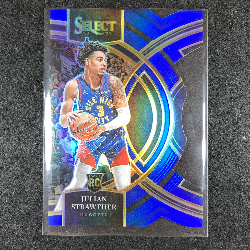 2023-24 Select JULIAN STRAWTHER Premier Level Rookie Blue Die-Cut 227/249 #101