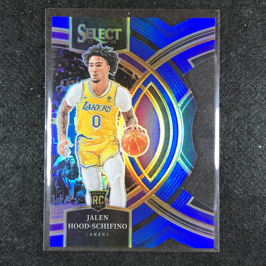 2023-24 Select JALEN HOOD-SCHIFINO Premier Level Rookie Blue Die-Cut 52/249 #123