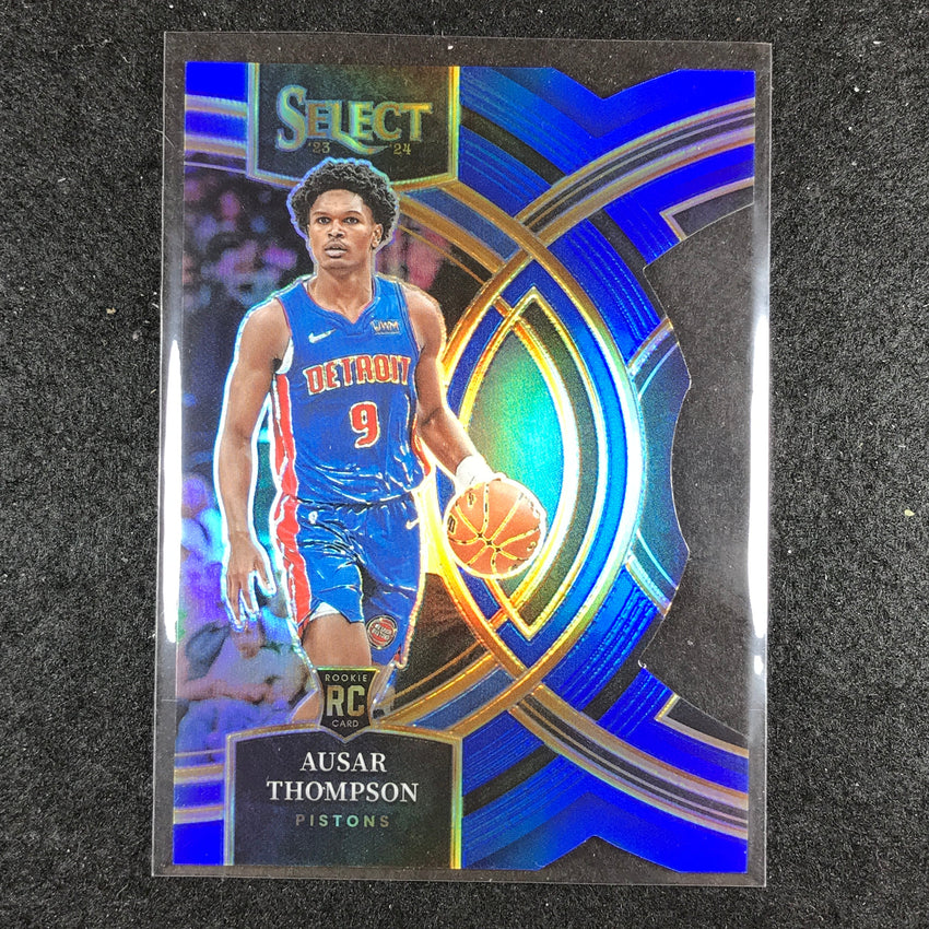 2023-24 Select AUSAR THOMPSON Premier Level Rookie Blue Die-Cut 58/249 No. 128