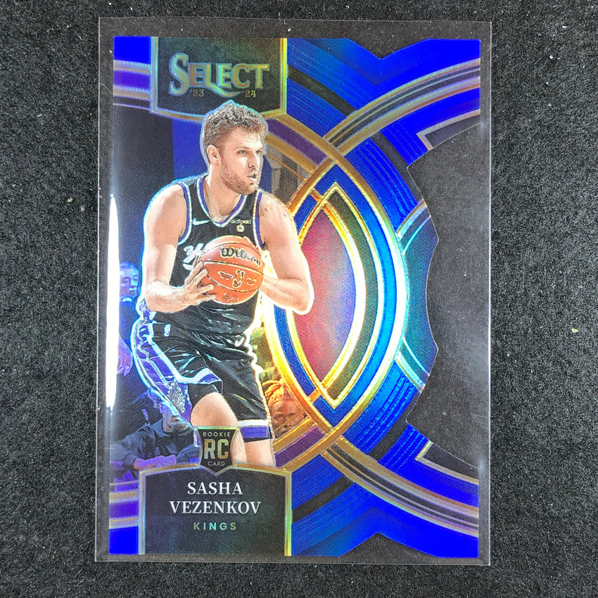 2023-24 Select SASHA VEZENKOV Premier Level Rookie Blue Die-Cut 159/249 No. 127