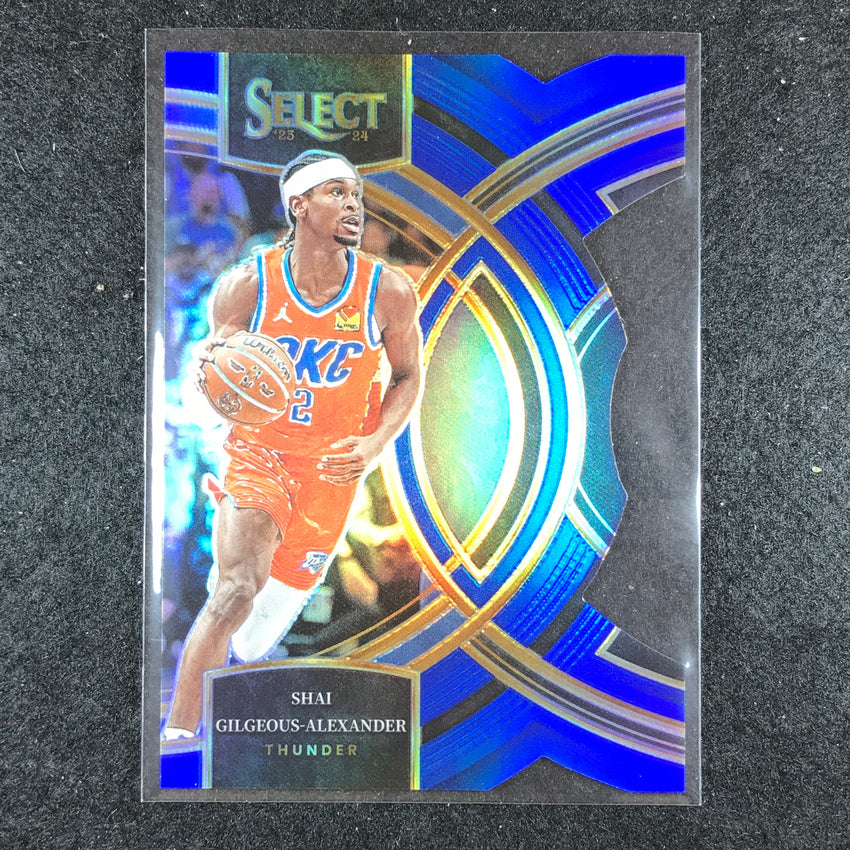 2023-24 Select SHAI GILGEOUS-ALEXANDER Premier Level Blue Die-Cut 212/249 No. 144
