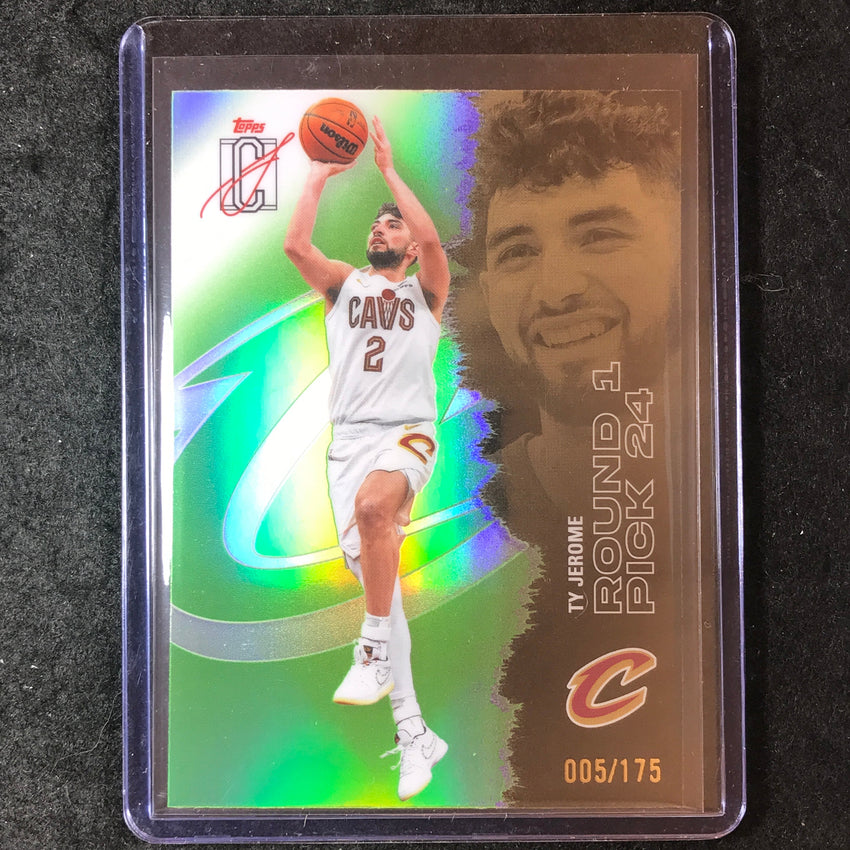 2025-26 Topps Signature Class TY JEROME Chrome Lime 5/175 #14