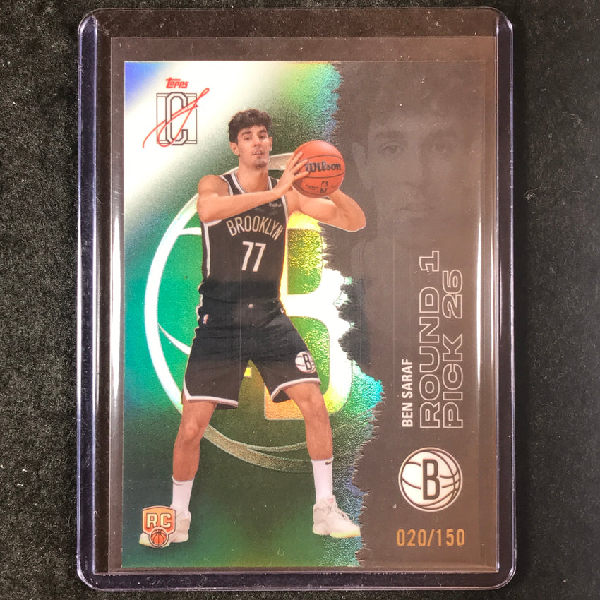 2025-26 Topps Signature Class BEN SARAF Rookie Chrome Green 20/150 #122