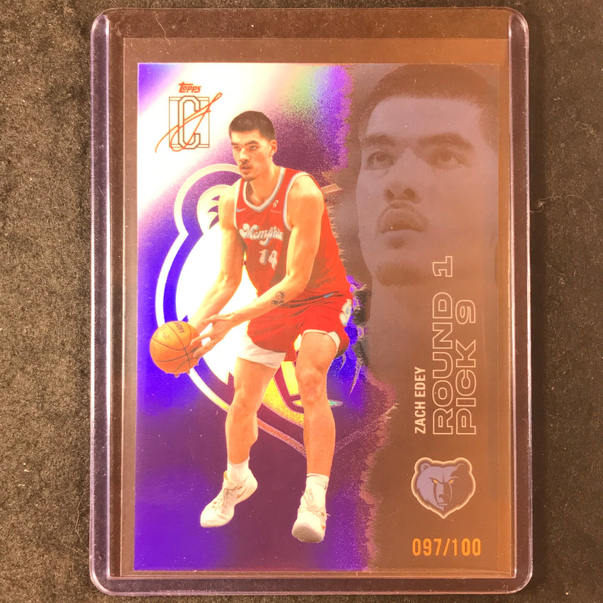 2025-26 Topps Signature Class ZACH EDEY Chrome Purple 97/100 #23