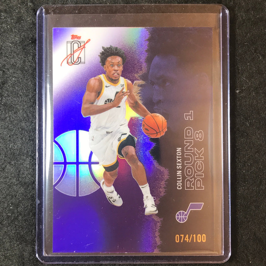 2025-26 Topps Signature Class COLLIN SEXTON Chrome Purple 74/100 #85