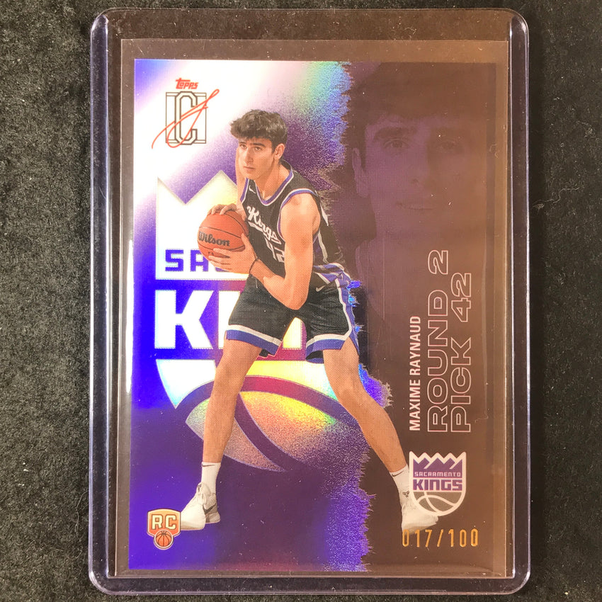 2025-26 Topps Signature Class MAXIME RAYNAUD Rookie Chrome Purple 17/100 #136