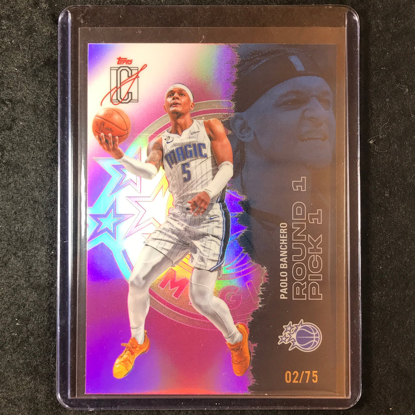 2025-26 Topps Signature Class PAOLO BANCHERO Chrome Pink 2/75 #64