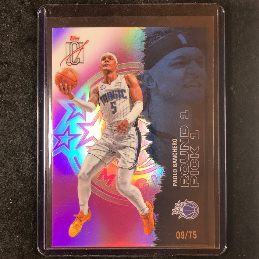 2025-26 Topps Signature Class PAOLO BANCHERO Chrome Pink 9/75 #64