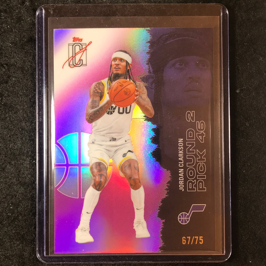 2025-26 Topps Signature Class JORDAN CLARKSON Chrome Pink 67/75 #100