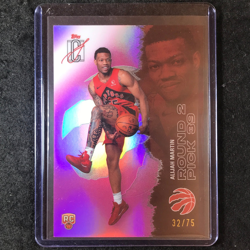 2025-26 Topps Signature Class ALIJAH MARTIN Rookie Chrome Pink 32/75 #133