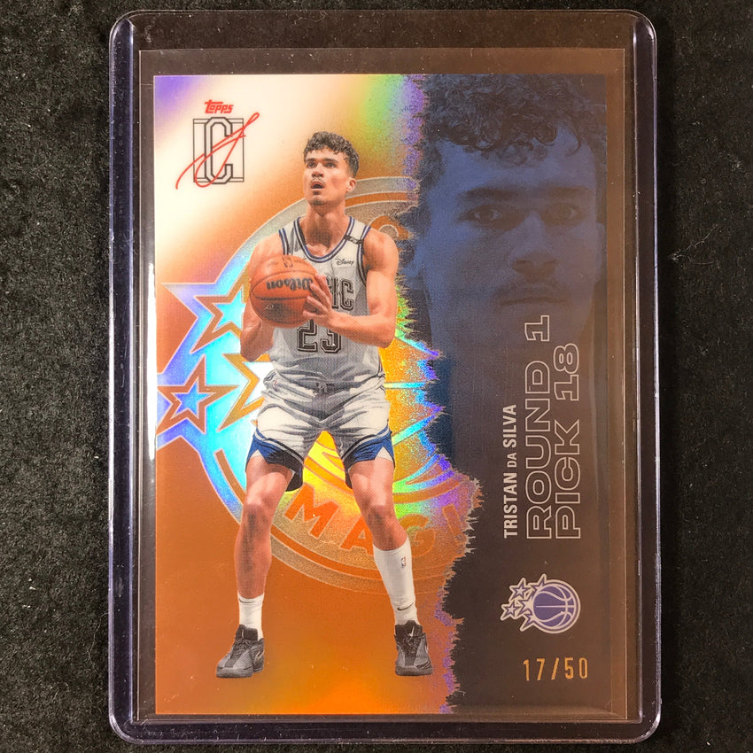 2025-26 Topps Signature Class TRISTAN DA SILVA Chrome Orange 17/50 #43