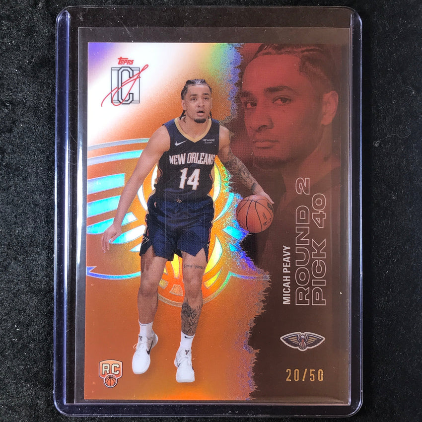 2025-26 Topps Signature Class MICAH PEAVY Rookie Chrome Orange 20/50 #134
