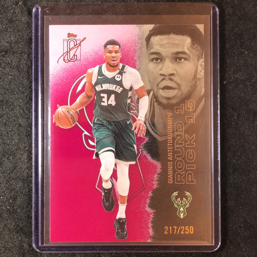 2025-26 Topps Signature Class GIANNIS ANTETOKOUNMPO Magenta 217/250 #56