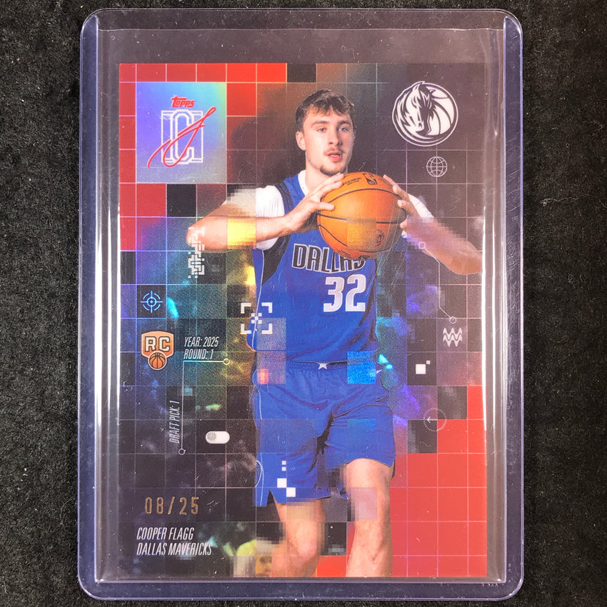 2025-26 Topps Signature Class COOPER FLAGG Rookie After Image Red 8/25